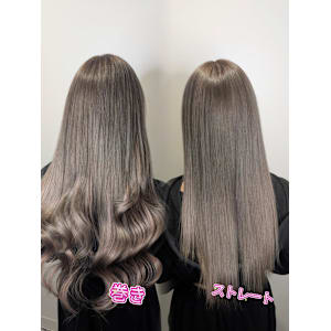 巻いてもストレートでもかわいい！透明感スタイル