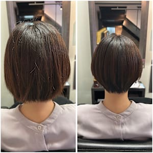 【艶感】縮毛矯正×ショート