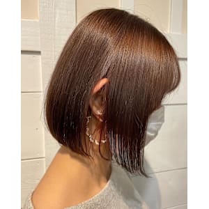 インナーカラー×ボブ