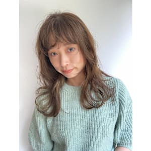 外国人風カラー×エアリーウェーブ