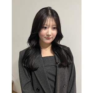 レイヤーカットくびれ韓国ヘア韓国風巻きディープグレージュ