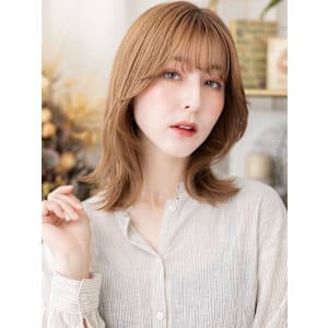 インナーカラーベージュゴールドくびれミディ　シャギーカット - COVER HAIR bliss【カバーヘア ブリス】戸田公園/戸田公園西口店【カバーヘアブリス トダコウエン トダコウエンニシグチテン】掲載中