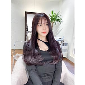 似合わせカット/韓国レイヤー/顔まわり/暖色カラー/髪質改善