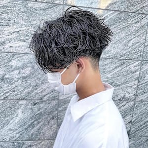 渋谷駅/学割U24/メンズサロン/フェザーパーマ