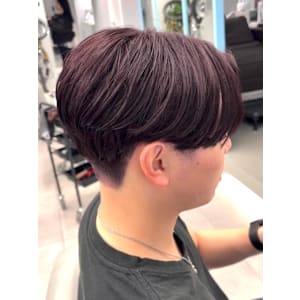 刈り上げセンターパート