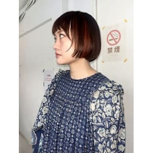 autumn brown × 前上がりBOB