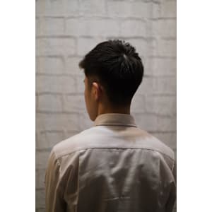 爽やかアップバングショート