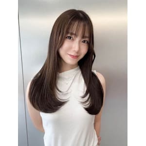 ロングレイヤー レイヤーカット 韓国風レイヤー 顔まわりカッ