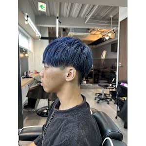 神田脩弥/刈り上げマッシュ/ネイビーブルー/大宮