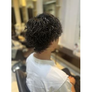 メンズ波巻きパーマ