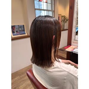 【美シルエット】似合わせ切りっぱなしボブ+髪質改善ストレート - Grado hair【グラードヘアー】掲載中