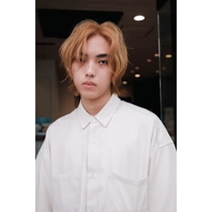 色気あるハイトーンミディアムメンズボブ - Muse by KENJE【ミューズバイケンジ】掲載中