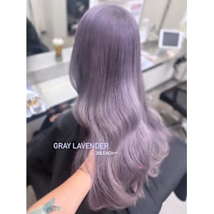 グレーラベンダー/透明感カラー/髪質改善