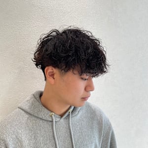 メンズ人気 波巻きスパイラルパーマ