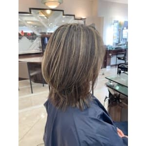 ハイライト　白髪ぼかし