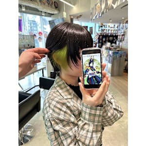 原神/ティナリ/カラー - TOKYO OTAKU HAIR【オタクヘアー】 ケアブリーチ ダブルカラー インナーカラー【トーキョーオタクヘアーケアブリーチダブルインナーカラー】掲載中