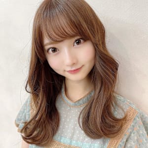 山村/小顔くびれミディ/ゆるふわパーマ/ストカール/髪質改善