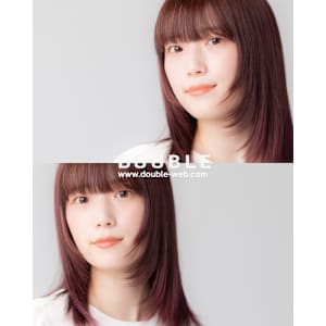 赴くままに動く毛流れでピュアさ漂うストレートミディアム - DOUBLE【ダブル】掲載中