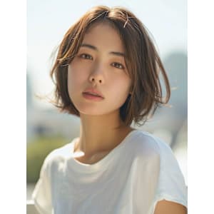 黒髪/ボブルフ/ネビージュ/小顔/ワンレン/カット/髪質改善 - Melva【メルバ】掲載中