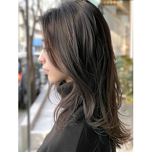 赤味消しグレージュ＊うる艶カラー/髪質改善/仙台駅前/全席個