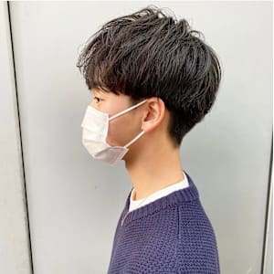 渋谷駅/学割U24/メンズサロン/フェザーパーマ