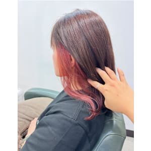 大人かわいい/イヤリングカラー/ピンク - latte hair lemie【ラテ ヘア レミエ】掲載中