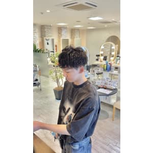 メンズ短めシャドウパーマ