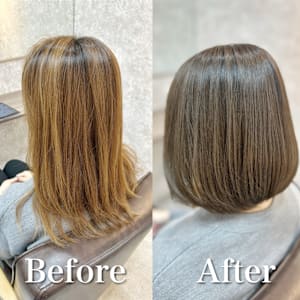 白髪ぼかし(オリーブ系)白髪キレイにマイナス10歳