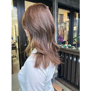 ロングレイヤー　オリーブブラウン　グレイカラー - Hair Dressing Platz【ヘアー ドレッシング プラッツ】掲載中