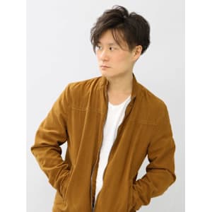 メンズパーマ/前下がり/刈り上げ