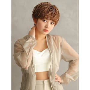 イヤリングカラー/マッシュショート - ヘアーサロン ソシエ 天王寺ミオ店【ヘアーサロン ソシエ テンノウジミオテン】掲載中