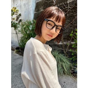 コンパクトボブ/短め前髪/ナチュラル艶感