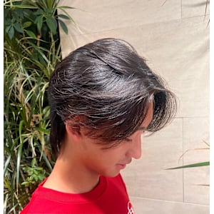 【学校や職場でバレないニュアンスパーマ】