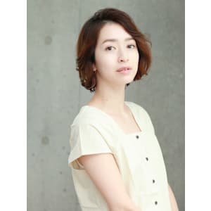 大人女性/横流しショート