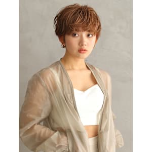 イヤリングカラー/マッシュショート - ヘアーサロン ソシエ 生駒店【ヘアーサロン ソシエ イコマテン】掲載中