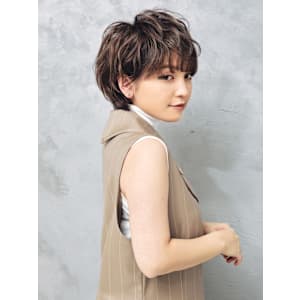 ハイライト/無造作ショート - ヘアーサロン ソシエ 錦糸町店【ヘアーサロン ソシエ キンシチョウテン】掲載中