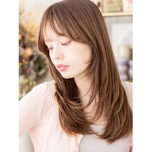 こなれシャギーカットツヤ感レイヤーロング　ココアブラウン - COVER HAIR bliss 【カバー ヘア ブリス】川口/ららテラス川口東口駅前店【カバー ヘア ブリス カワグチララテラスカワグチヒガシグチエキマエテン】掲載中