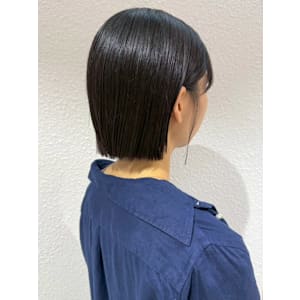黒髪 ミニボブ ぱつっとボブ タッセルボブ 髪質改善 20代 - Beautissimo 川越【ビューティシモ カワゴエ】掲載中
