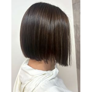 前下がりボブ 髪質改善 ハイライトカラー グレージュ - ROCA by teatro hair salon【ロカ】掲載中