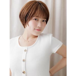 ヘーゼルブラウンひし形小顔丸みショートマッシュ20代30代 - COVER HAIR bliss 【カバー ヘア ブリス】川口/ららテラス川口東口駅前店【カバー ヘア ブリス カワグチララテラスカワグチヒガシグチエキマエテン】掲載中