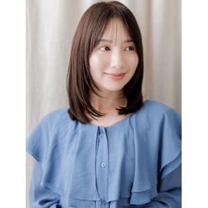 顔周りレイヤーミディアム前下がりハッシュカット30代40代 - COVER HAIR bliss 【カバー ヘア ブリス】川口/ららテラス川口東口駅前店【カバー ヘア ブリス カワグチララテラスカワグチヒガシグチエキマエテン】掲載中