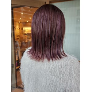 きりっぱなし　ピンクバイオレット - 半個室型美容室 Sourire 伊都店【ハンコシツガタビヨウシツスーリールイトテン】掲載中