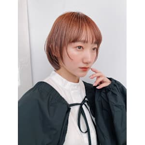 since 銀座 【シンス】×ピンクベージュショートスタイル