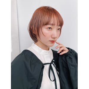 since 銀座 【シンス】×ピンクベージュショートスタイル