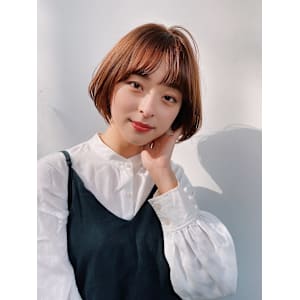 since 銀座 【シンス】×ツヤカラーミニボブスタイル