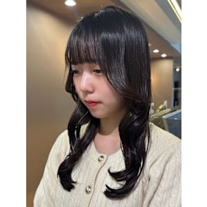 韓国風レイヤーカット/レイヤーカット/顔周りレイヤー