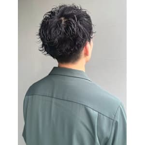 ニュアンスパーマ マッシュ 黒髪ショート ツーブロック - NAKAO COIFFURE【ナカオ コアフュール】掲載中