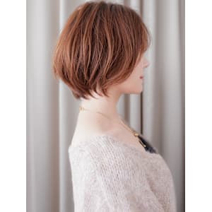 シースルーバングオレンジベージュ小顔マッシュボブ30代40代 - COVER HAIR bliss【カバーヘア ブリス】北浦和/北浦和西口店【カバー ヘア ブリス キタウラワ キタウラワニシグチテン】掲載中
