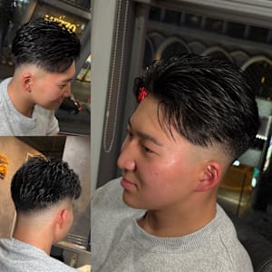 フェザーショート /フェードカット - MEGURO BARBER SHOP 6PPONGI 目黒六【メグロ バーバー ショップ ロッポンギ メグロク】掲載中