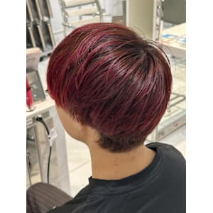 レッドグラデーションマッシュ